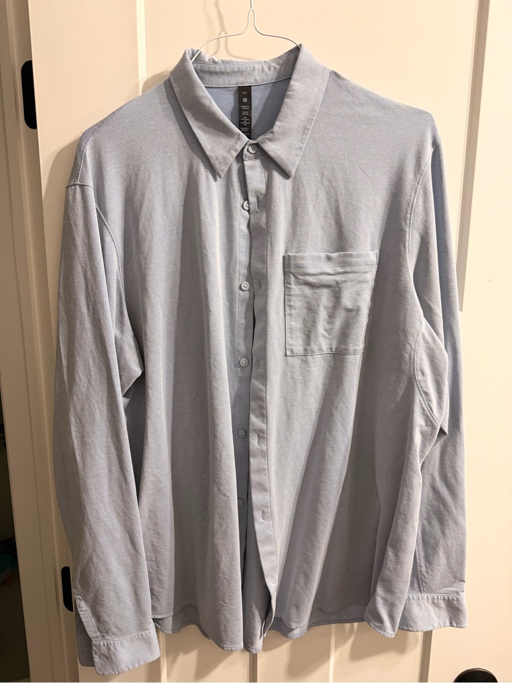lululemon athletica Light Blue Long-Sleeve Button-Down Shirt